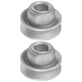 sourcing map Industrial Sewing Machine Coupling Motor Pulley 15 mm Inner Diameter 45 mm Outer Diameter Aluminium Electric Transmission Wheel Pulley Pack of 2