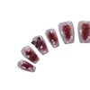 PN-019 Press-On Nails Lacquered 10 Pieces Reusable False Nails Rose