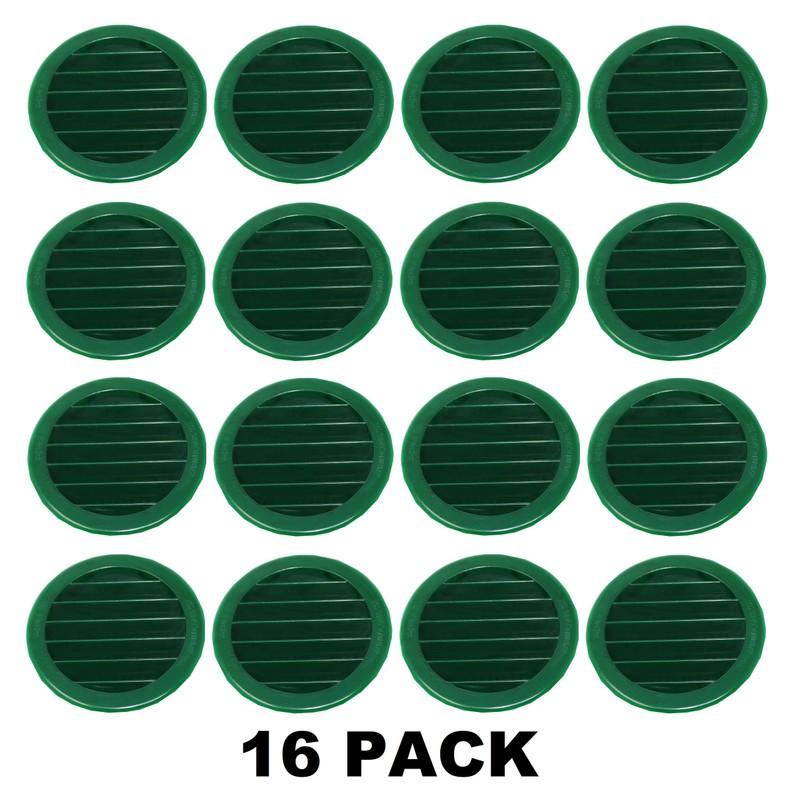 3" Round Green or Tan Plastic Louver Soffit Air Vent