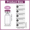 Threlaco 20 Pcs 3ml Sealed Sterile Empty Vials with Self