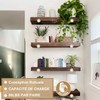 SENENQU Pack of 4 8 cm Floating Shelf Brackets, Invisible