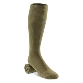 Surplus U.S. Military X-Static Cushion Sole Socks, 12 Pack, New Olive Drab MEDIUM