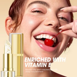 Gold Foil Colour Changing Lipstick, Coloured Lip Balm, Tinted Lip Balm – Hydrating & Plumping Lip Moisturiser For Smooth, Soft Lips - Korean Makeup, Preppy Stuff For Girls