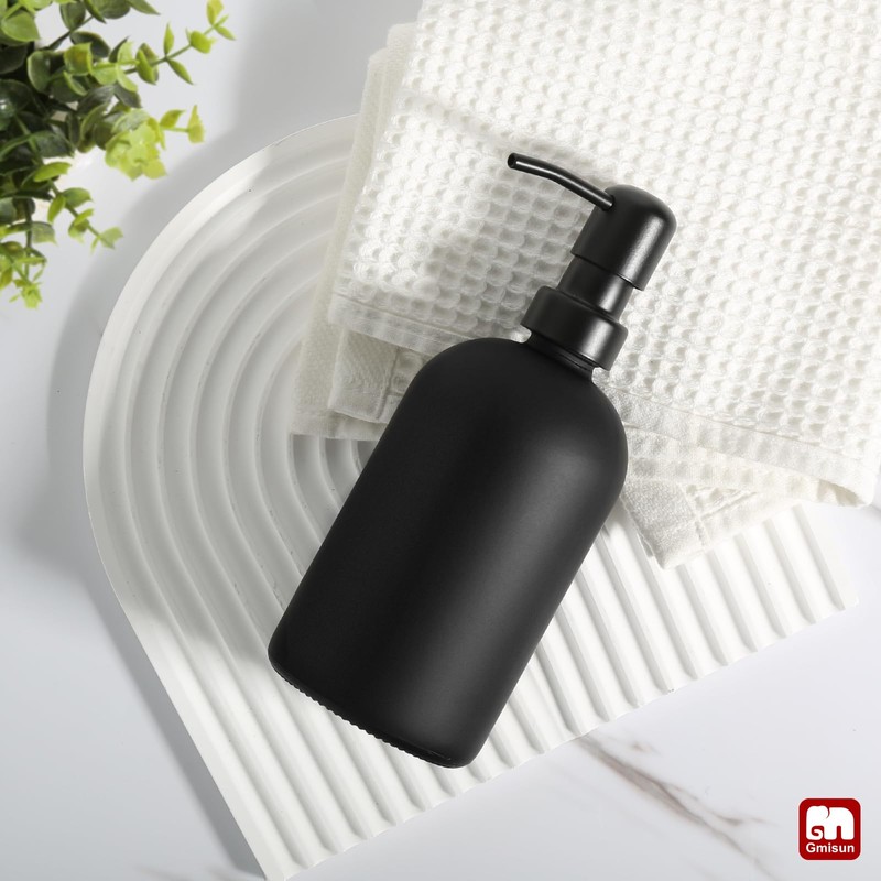 GMISUN Black Soap Dispenser, Dish/Hand Soap Dispenser with Matte Black