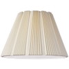 Eggshell Pleated Large Lamp Shade 9.5" Top x 19" Bottom