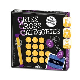 moses. Criss Cross Categories, The Captivating Word Game for the Whole Family, An Exciting Mix of City/Country River and Bingo, with 400 Categories for 2 to 6 Players from 8 Years