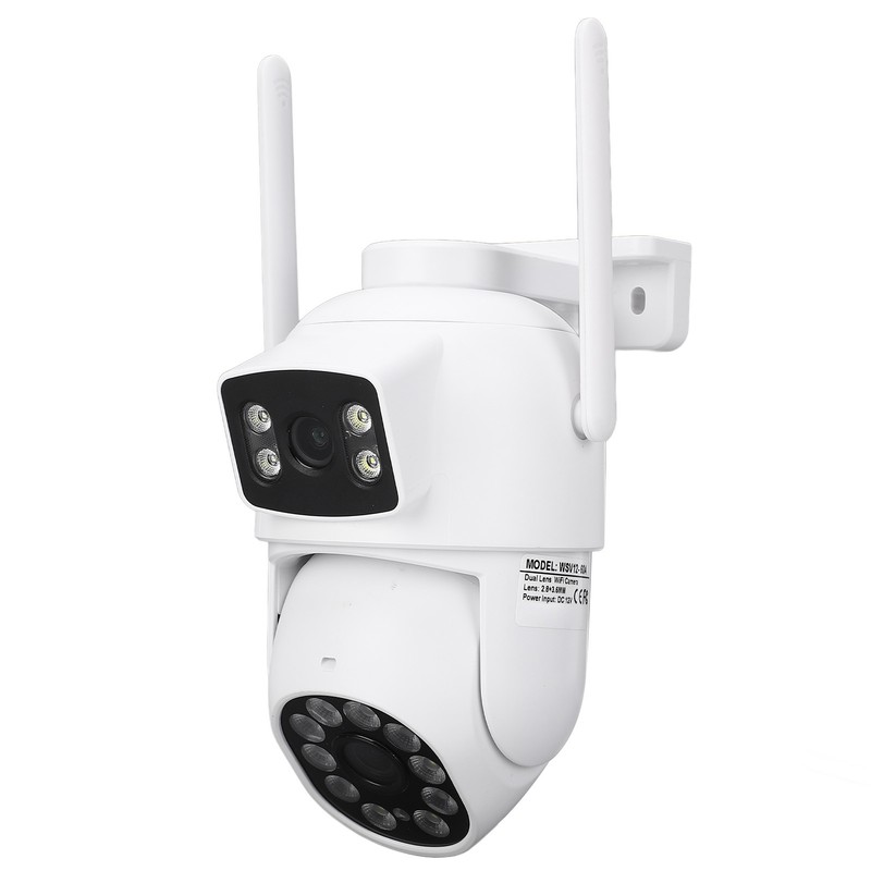 Dual Lens Security Camera 360° Pan Tilt Wireless Surveillance Camera