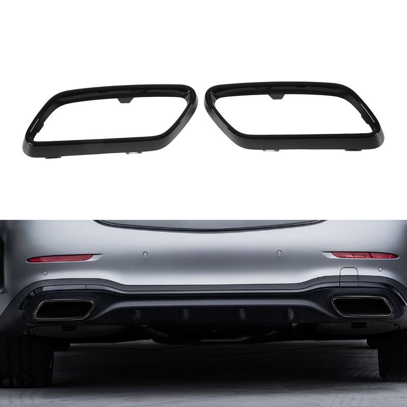 Exhaust Tip Cover Trims Bezel Replacement for Benz C‑Class W206