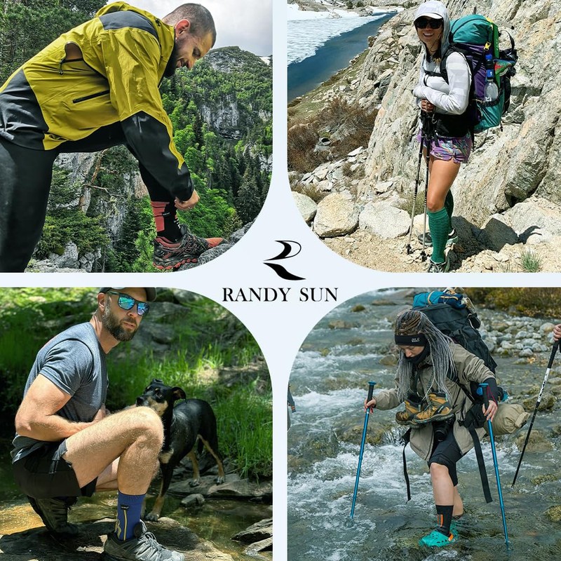 RANDY SUN Merino Wool Waterproof Socks, Fully Waterproof, For Fishing,