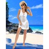 Jhsnjnr Traje de baño de ganchillo para mujer, vestidos de