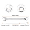 sourcing map Combination Wrench Offset 19mm 75-Degree 12-Point Box End