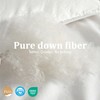 Premium Goose Down Fiber Comforter Queen Size, Ultra Fluffy Hotel