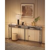 VASAGLE 70.9-Inch Console Table with Outlet and Shelves, Sofa Table