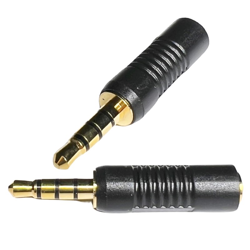 CESS 3.5mm TRRS Male Plug to 2.5mm TRRS Female Adapter,