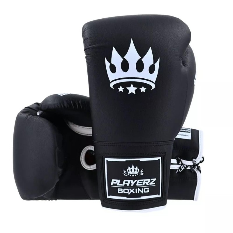 Playerz SparTech Lace Boxing Gloves - Dual-Layered Foam Padding, Premium