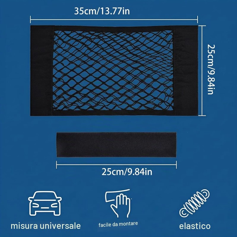 GXGM 2 Pezzi Rete Portaoggetti Auto Tasca Organizer con 2