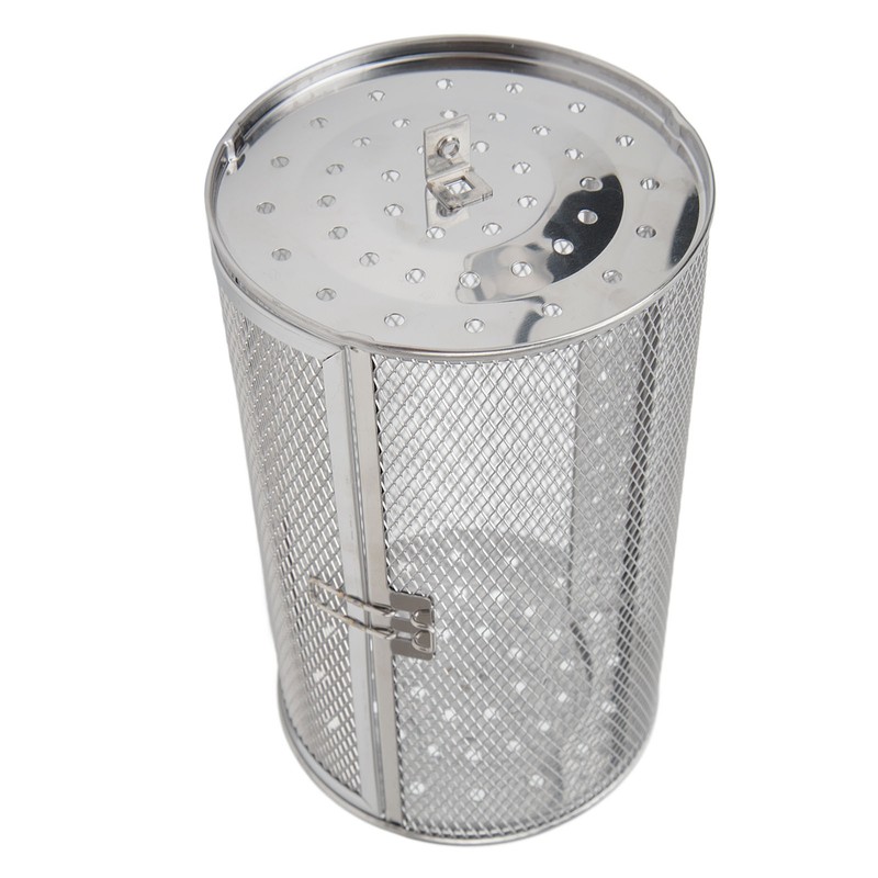 Rolling Grilling Basket Stainless Steel BBQ Rolling Basket Fork Wire