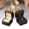 Oirlv Wooden Ring Box Ring Storage Box Engagement Ring Box