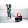 360° Spin Mop and Bucket w/wringer Set +2 Microfiber Refills