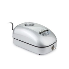 Hailea ACO9601 10-455-400 Adjustable Air Pump 192 l/h, 1 4 mm Outlet, Black, 11 x 8 x 18 cm