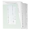 Redi-Tag 31000 Write-On Index Tabs, Permanent Adhesive, White, 104 Tabs/Pack