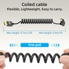 RIIEYOCA 8K Micro HDMI to HDMI Short Coiled Cable, 90