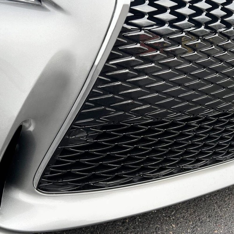 ECOTRIC Front Upper Bumper Grille Grill Compatible with 2014-2016 Lexus