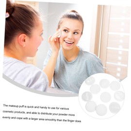 TOVINANNA 10pcs Cotton Loose Powder Puff for Makeup Application Soft Comfortable and Compact Face Powder Tool for Women for Foundation Blush Use