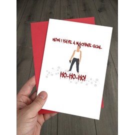 Funny Die Hard Christmas Card - John McClane Movie Quote Holiday Greeting