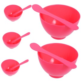 BIUDECO 5 Sets Facial Mask Bowl and Stick Set Small Bowl Small Mask Bowl Face Mud Bowl DIY Stirring Bowl Facial Mud Bowl Face Mask Tool DIY Face Mask Bowl Mud Mask Bowl Salon Bowl Pp