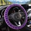 Luxury Plush Steering Wheel Cover, Soft Short-Fur Winter Car Steering