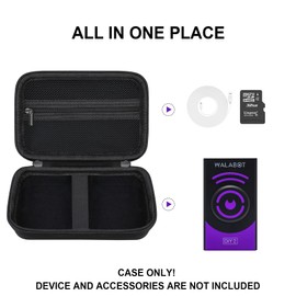 Supmay Hard Carrying Case for WALABOT DIY 2 - Advanced Stud Finder and Wall Scanner, Travel Storage Holder with Zipper Mesh Bag for Charging Cable and Other Accessories, Black