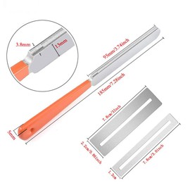 Kimlonton Guitar Fret File Fret Crown File Fret Polishing Plate Guitar Maintenance Kit 3 Piece Maintenance Tool Kit for Guitar, File, Guitar Stringed Instrument