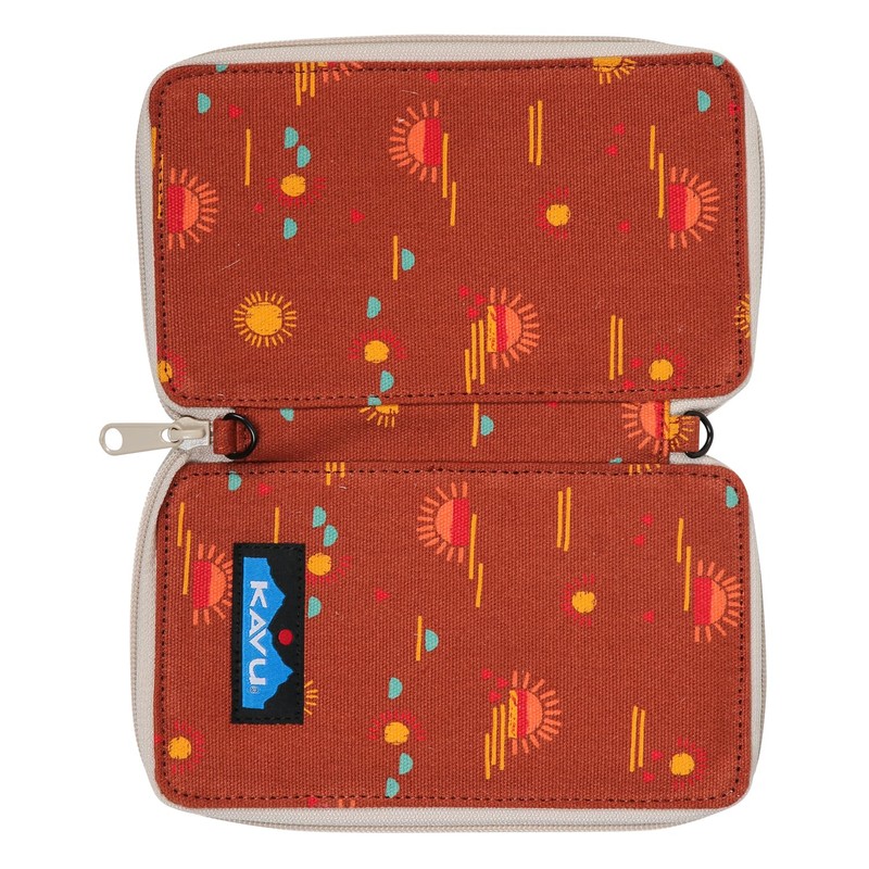 KAVU Go Time Bi-Fold Crossbody Wallet with Rope Strap, Mirage