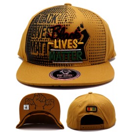 Top Level Black Pride New Top Level Black Lives Matter BLM Fist Brown Era Snapback Hat Cap