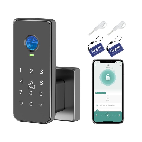 Foxgard Fingerprint Door Lock – 5-in-1 Biometric Smart Lock with