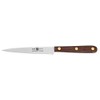 4-Inch Straight Paring Knife, Brown Rosewood Handle, Full tang Blade.