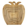 GMMH Bamboo Folding Fruit Basket Fruit Bowl Decorative Folding Apple