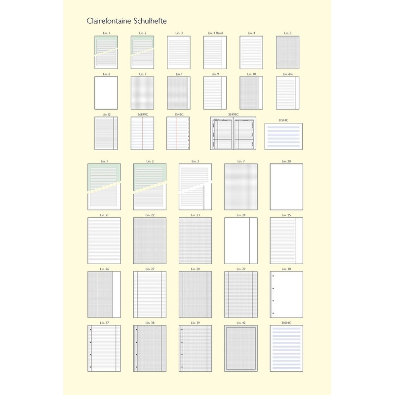 Clairefontaine 9140C Notebook DIN A4 21 x 29.7 cm with
