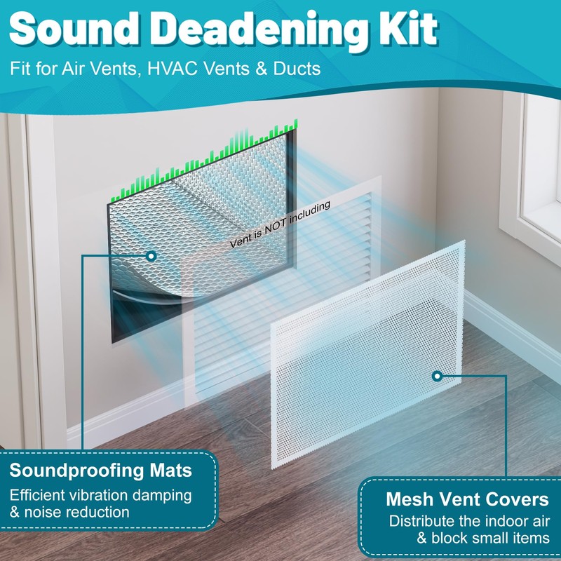 Chiligent Sound Deadening Kit for Vent, Vibration Damping and Noise