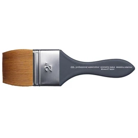 Winsor & Newton 5011950 Professional Watercolour Brush, Painting Brush for Watercolour Paints with Synthetic Fibres, Ergonomic Handle, Durable and Dimensionally Stable, Short Handle, Wash Brush, 2