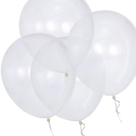 Clear Balloons 18 Inch12 Pack Big Balloons Thick Latex Large Clear Party Balloons Round Helium Balloons for Birthday Wedding Baby Shower Festival Christmas Decorations