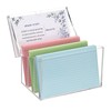 BTSKY Clear Acrylic 5 x 8 inch Index Card Box