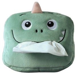 Plush Tissue Box, Creative Tissue Box, Tissue Dispenser, Tissue Paper Holder, Napkin Box, Cosmetic Box, Tissue Box, Tissue Holder, for Car, Home, Bathroom, Kitchen, Office, Bedroom (Dinosaur)