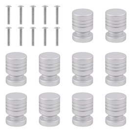 NAHUAA 10Pcs Cabinet Knobs Drawer Knobs Kitchen Cupboards Door Knob Wardrobe Pull Handles for Chest of Drawers with 10Pcs M4 Screws, 17x24mm