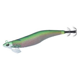 Daiwa Egi Emeraldas Stream Rattle No. 3.5 Red - Striped Green Cedar Lure
