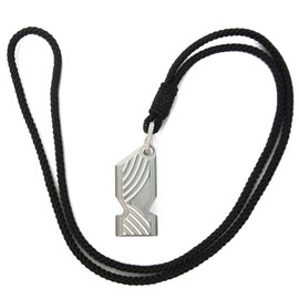 Novvyriel Aerospace Aluminum Dual-Tube Survival Whistle - 120dB Outdoor Military Training Rescue Whistle (Silver)