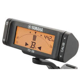 Yamaha TD-38L Ultra Compact and Lightweight Clip-on Tuner B Flat Simple and Easy to Read and Easy to Understand Operation, Adjustable Display Orientation Freely