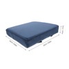 KONTONTY Cushion for Square Stools Thick Lounge Chair Pad Outdoor