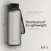 KIVY Tritan Water Bottle (Ash Black, 650ml)